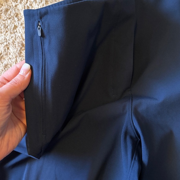 lululemon athletica Smooth Pull On Pants Cropped 
Navy - Picture 2 of 8